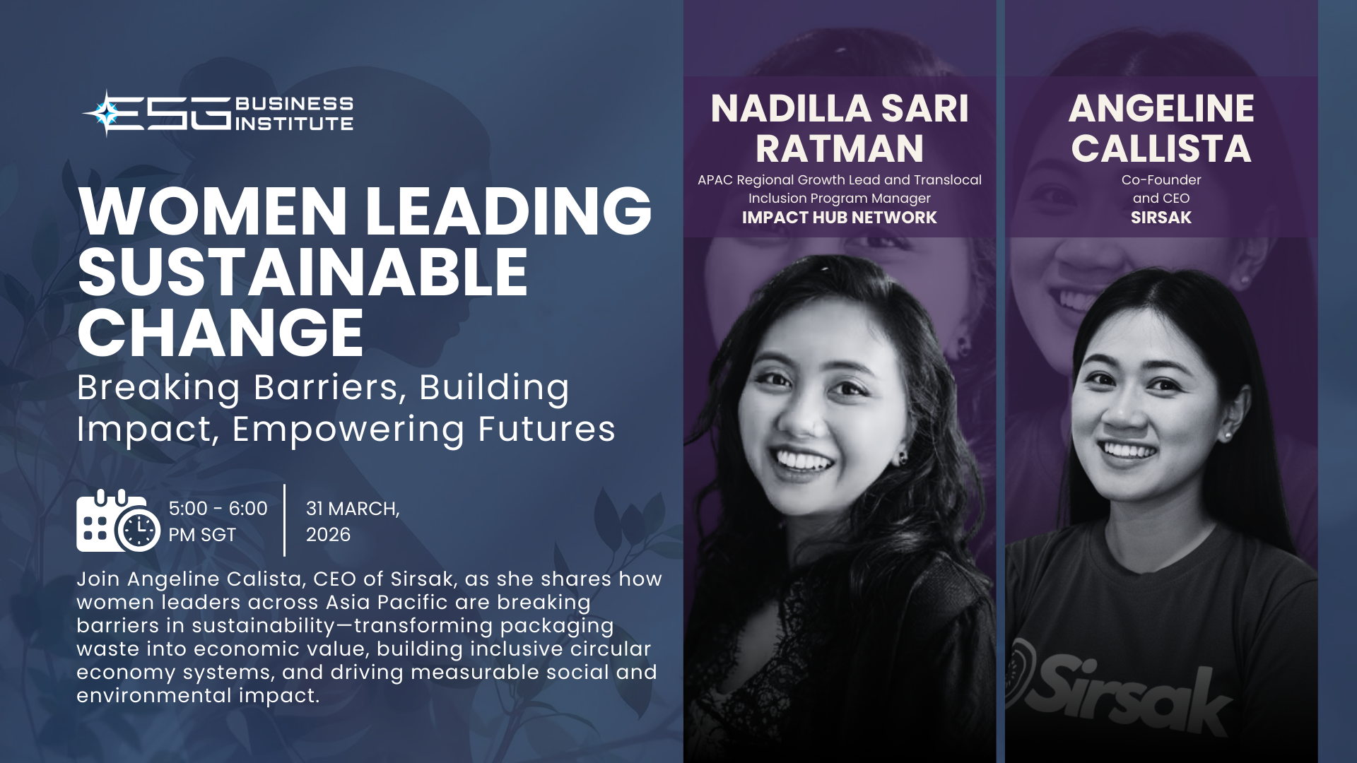 Women Leading Sustainable Change Breaking Barriers